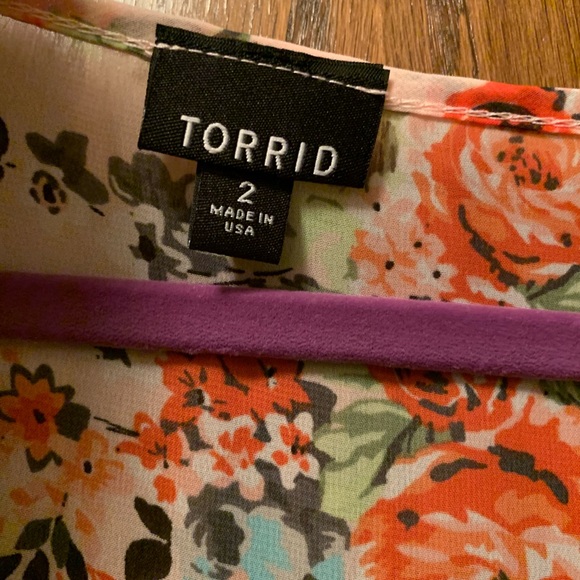 NWOT torrid high/low sleeveless button-down tank - Picture 5 of 6